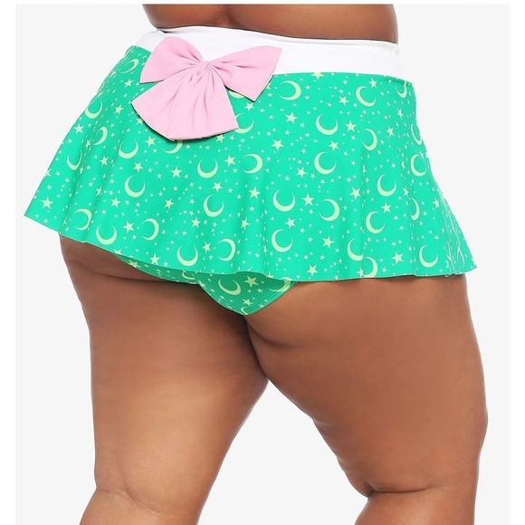 Hot Topic Other - Sailor Moon Sailor Jupiter Cosplay Skirted Swim Bottoms Plus Size 2
